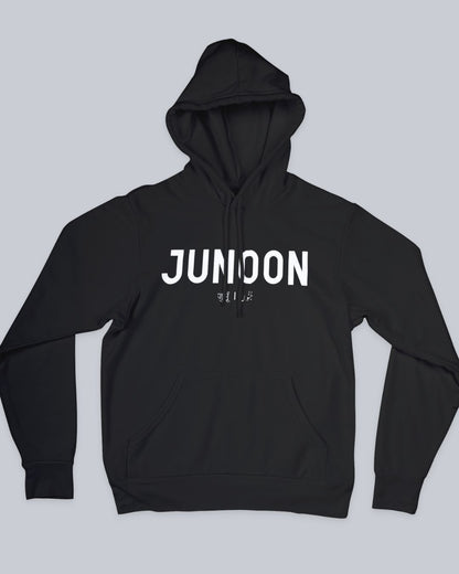 Junoon Unisex Hoodie available in Blue, Green Maroon, Black & White. Urdu Hoodie, Poetry Hoodie, Shayari Hoodie, Rekhta Hoodie, Sukhanvar Merchandise, Rekhta Store Merchandise.