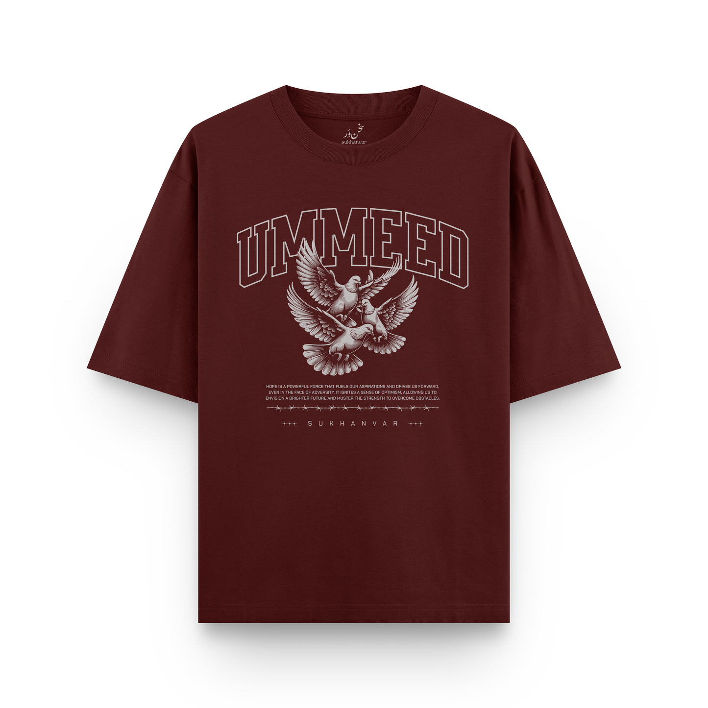 Ummeed Terry Drop Shoulder Oversized Unisex Tshirts