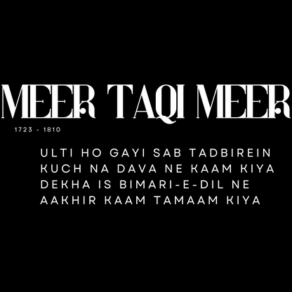 Meer Taqi Meer Unisex Tshirt